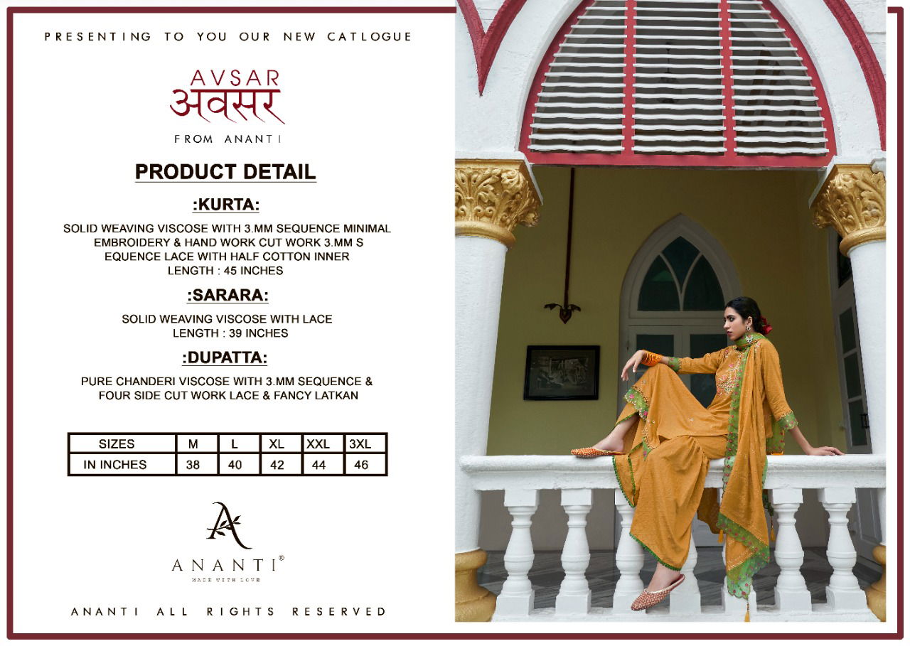 Ananti Avasar Heavy Festive Wear Designer Readymade Wholesale Salwar Suit Collection